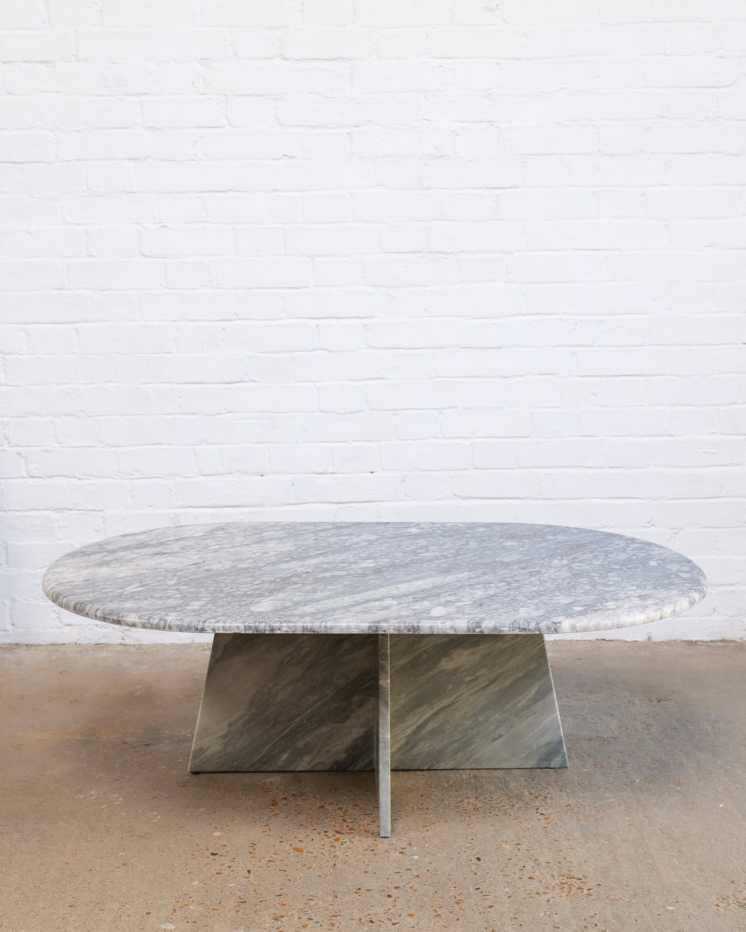 MARBLE OVAL COFFEE TABLE