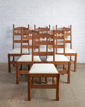 Load image into Gallery viewer, SET OF 6 RAZOR BACK DINING CHAIRS
