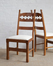 Load image into Gallery viewer, SET OF 6 RAZOR BACK DINING CHAIRS
