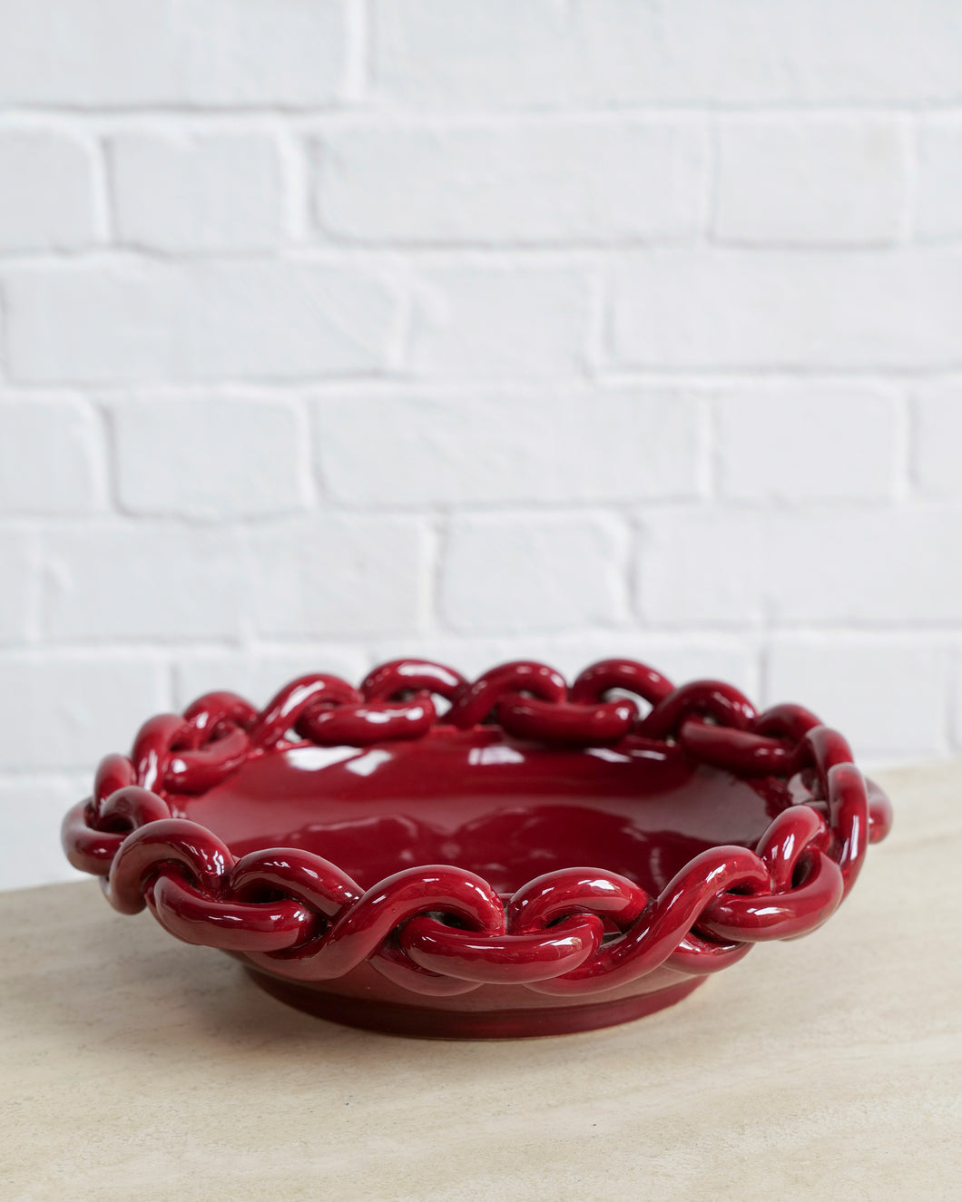 Vallauris Red Chain Dish