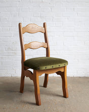 Load image into Gallery viewer, A Set Of 6 Razor Back Oak Chairs
