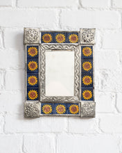 Load image into Gallery viewer, Sunflower Mexican Punched Tin Mirror
