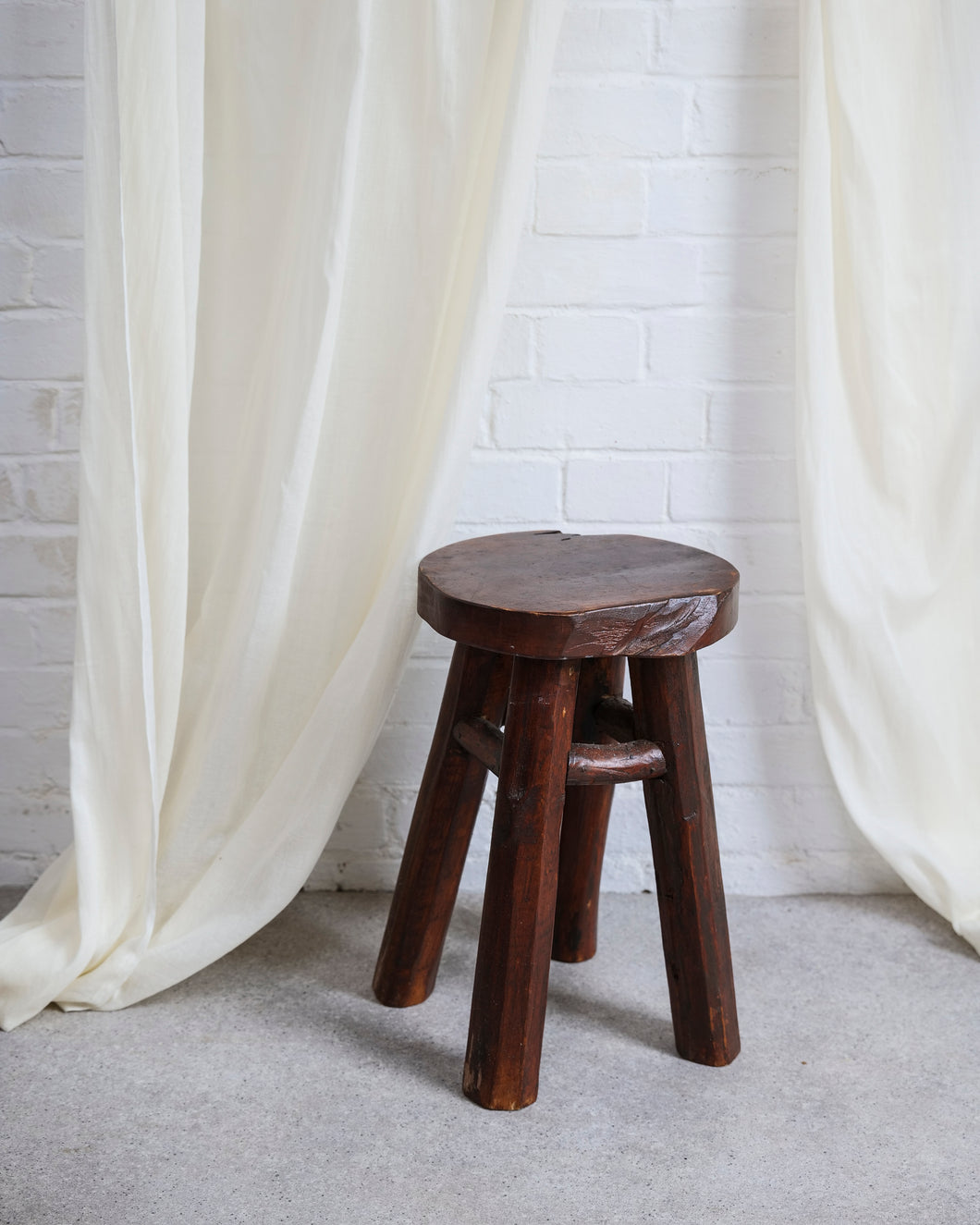 Chunky Oak Stool