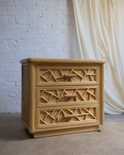 Load image into Gallery viewer, Pencil Reed and Travertine Chest Of Drawers
