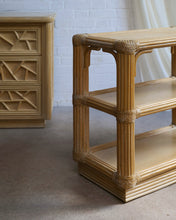 Load image into Gallery viewer, Pencil Reed and Travertine Chest Of Drawers
