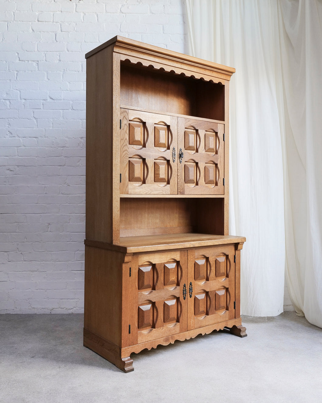 Brutalist Spanish Cabinet in Oak