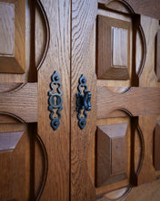 Load image into Gallery viewer, Brutalist Spanish Cabinet in Oak
