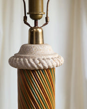 Load image into Gallery viewer, Large Italian Pencil Reed 1950&#39;s Floor Lamp
