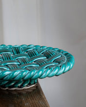Load image into Gallery viewer, Ceramic Jade Green Vallauris Pedestal dish
