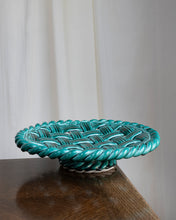 Load image into Gallery viewer, Ceramic Jade Green Vallauris Pedestal dish
