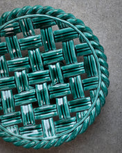 Load image into Gallery viewer, Ceramic Jade Green Vallauris Pedestal dish
