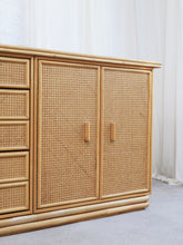 Load image into Gallery viewer, Cane and Bamboo Modular Sideboard

