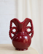 Load image into Gallery viewer, Large French Ceramic Red Vase
