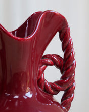 Load image into Gallery viewer, Large French Ceramic Red Vase
