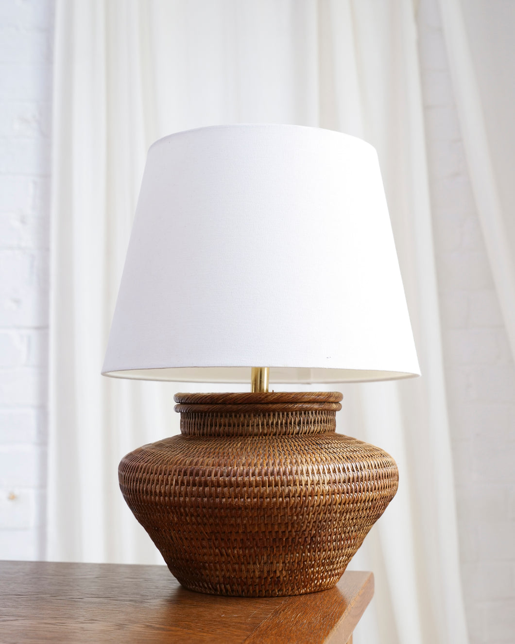 Rattan Basket Lamp