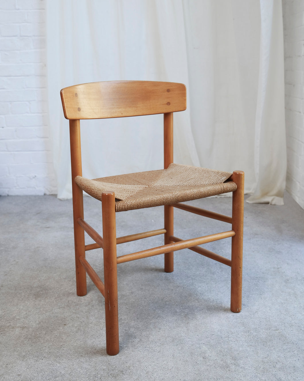 Vintage Danish Dining Chairs J39 'Folkestolen' By Børge Mogensen For Fdb Møbler - SOLD INDIVIDUALLY