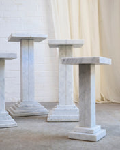 Load image into Gallery viewer, Set Of Four Solid Marble Plinths
