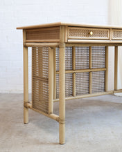 Load image into Gallery viewer, Cane and Bamboo Desk
