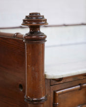 Load image into Gallery viewer, French Faux Bamboo Marble top Chest of Drawers
