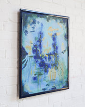 Load image into Gallery viewer, Sunburst Oil On Canvas in Blues
