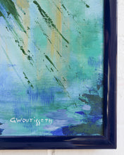 Load image into Gallery viewer, Sunburst Oil On Canvas in Blues

