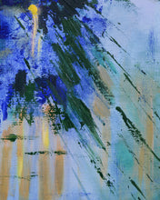 Load image into Gallery viewer, Sunburst Oil On Canvas in Blues
