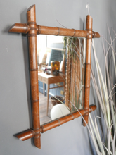 Load image into Gallery viewer, FAUX BAMBOO FRENCH MIRROR 
