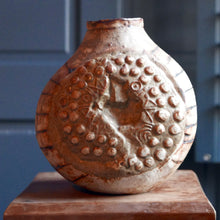 Load image into Gallery viewer, A Brutalist ceramic vase by english ceramic artist Bernard Rooke a contemporary piece thought to be made in the early 1970s  
