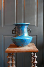 Load image into Gallery viewer, 1980&#39;s  Raku Fired Double Winged Vase by Ceramic Artist John Bedding
