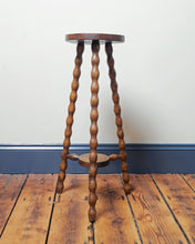 Load image into Gallery viewer, Tall Bobbin Turned Bar Stool
