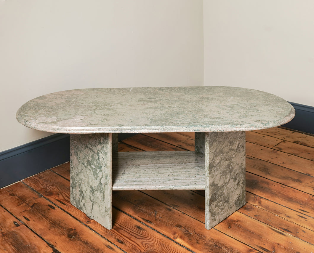 Belgian Green and Pink Marble Table