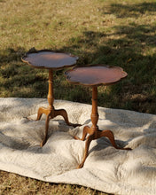 Load image into Gallery viewer, Vintage Pair Of Scalloped Edge Side Tables
