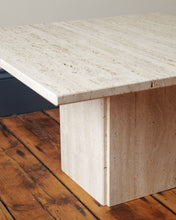 Load image into Gallery viewer, White Travertine Side Table
