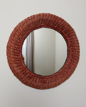 Load image into Gallery viewer, Round Wicker Mirror
