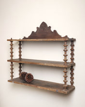 Load image into Gallery viewer, French Folk Art Spindle Hanging Shelves
