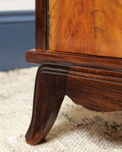 Load image into Gallery viewer, Flame Mahogany Veneer Bedside Tables
