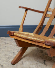 Load image into Gallery viewer, French Modernist Reclining Oak Chair
