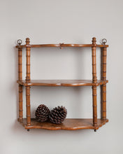 Load image into Gallery viewer, French Faux Bamboo Hanging Shelves
