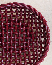 Load image into Gallery viewer, Ceramic French Red Glazed Woven Dish
