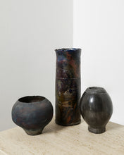 Load image into Gallery viewer, Raku Fired Decorative Vase
