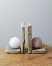 Load image into Gallery viewer, Marble Sphere Book-Ends
