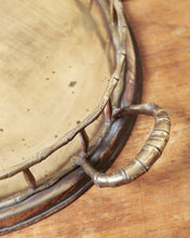 Load image into Gallery viewer, Large Brass Bamboo Tray
