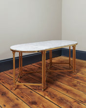 Load image into Gallery viewer, Antique French Marble and Gold Metal Modular Coffee Table
