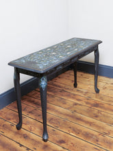 Load image into Gallery viewer, Hand Painted Floral Console Table
