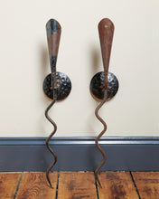 Load image into Gallery viewer, Hand Forged Iron Wiggle Candle Wall Sconce
