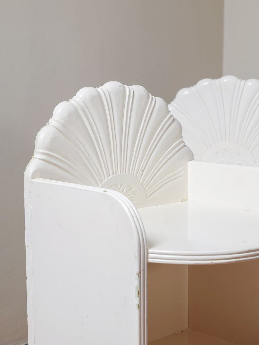 Demi Lune Shell Motif Bedside Tables – Vantage Living