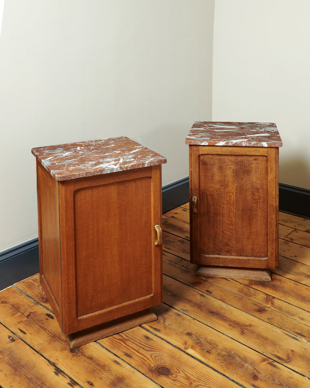 Marble Top Belgian bedside Tables / Night Stands