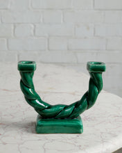 Load image into Gallery viewer, Longchamp France Elegant Green Candle Holder
