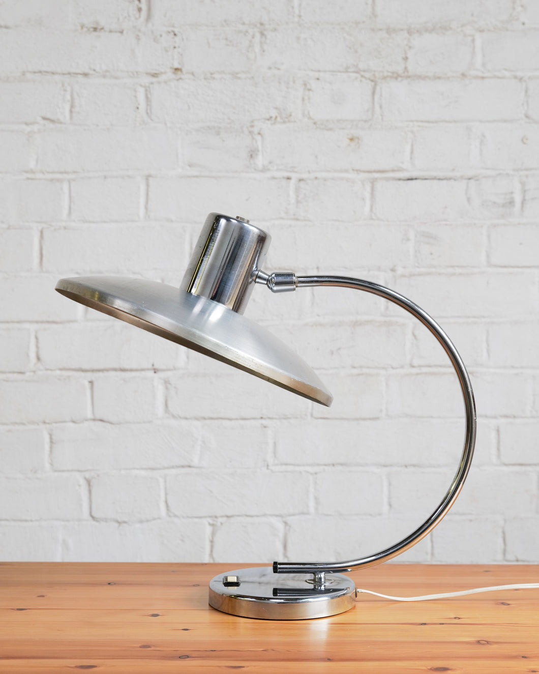 Chrome Italian Table Lamp 1960's