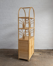 Load image into Gallery viewer, Rattan Floor Standing Shelving Unit
